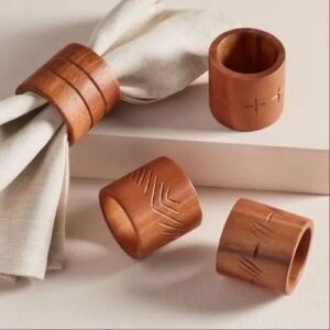 Wooden Napkin Rings Manufacturer in Kolkata